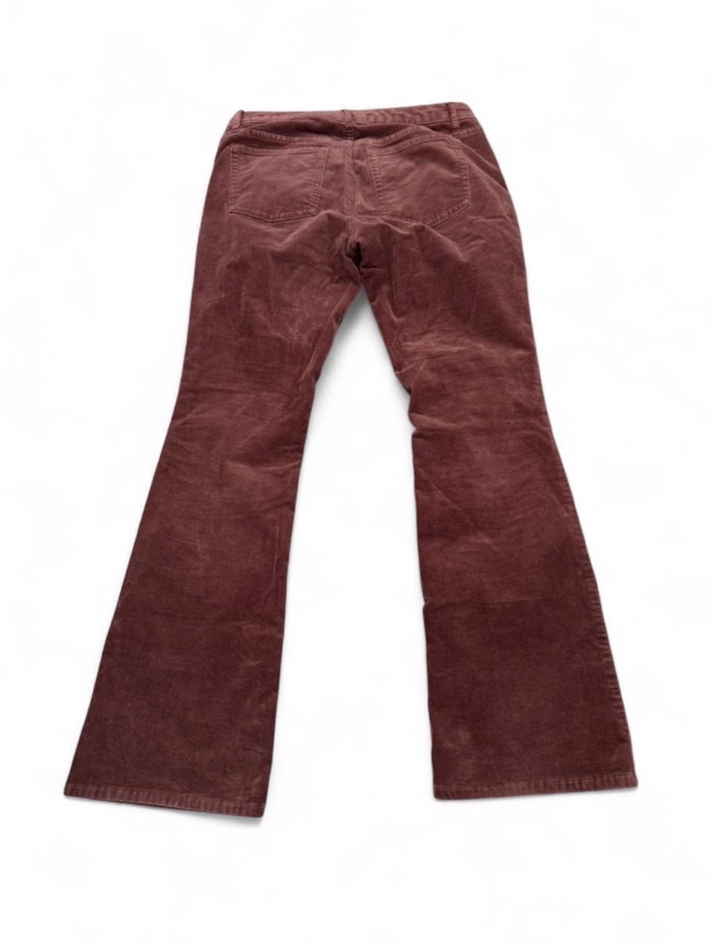 Corduroy Flare Pants in Dusty Brick Brown - Picture 2 of 7